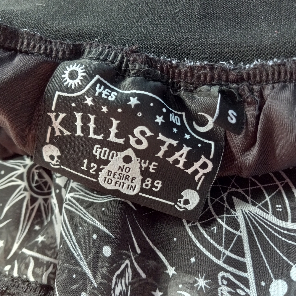 Killstar New Moon layered goth witchy skirt w/corset lacing waist band! SOLD! - Picture 3 of 11